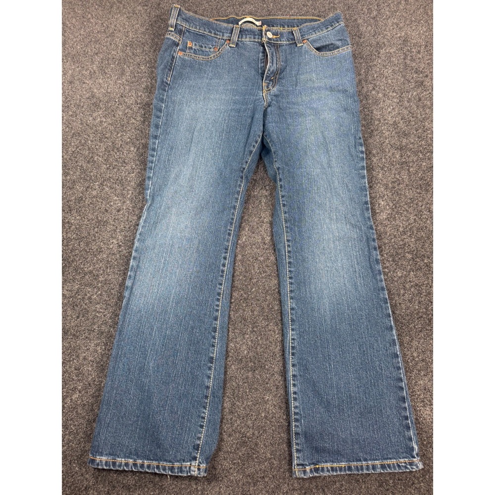 Levi's 515 Women's Jeans Size 12 Short Blue Denim Bootcut Stretch 12S